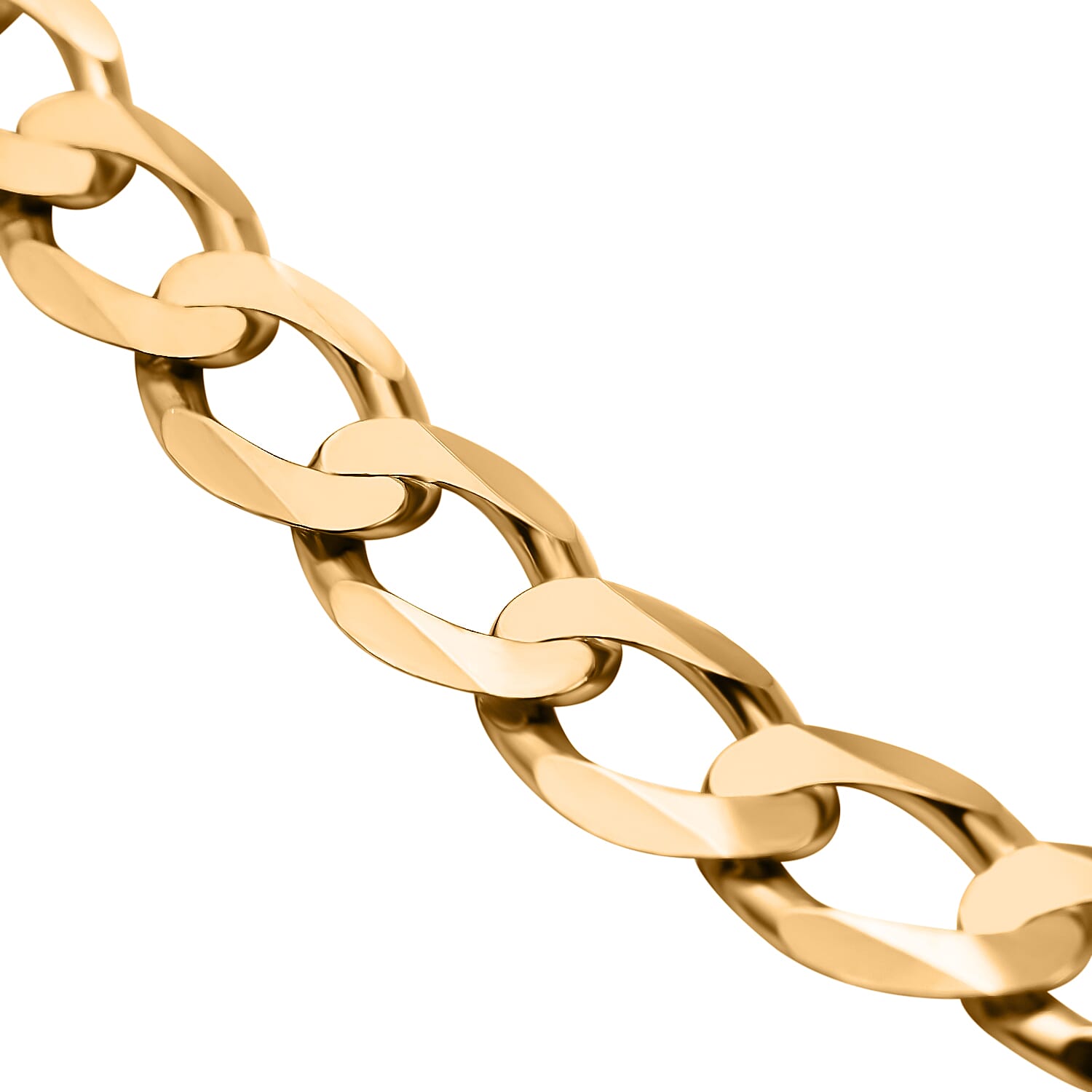 Exclusive Limited Edition Hatton Garden CloseOut- 9K Yellow Gold Flat Curb Necklace (Size - 22), Gold Wt. 27.30 Gms