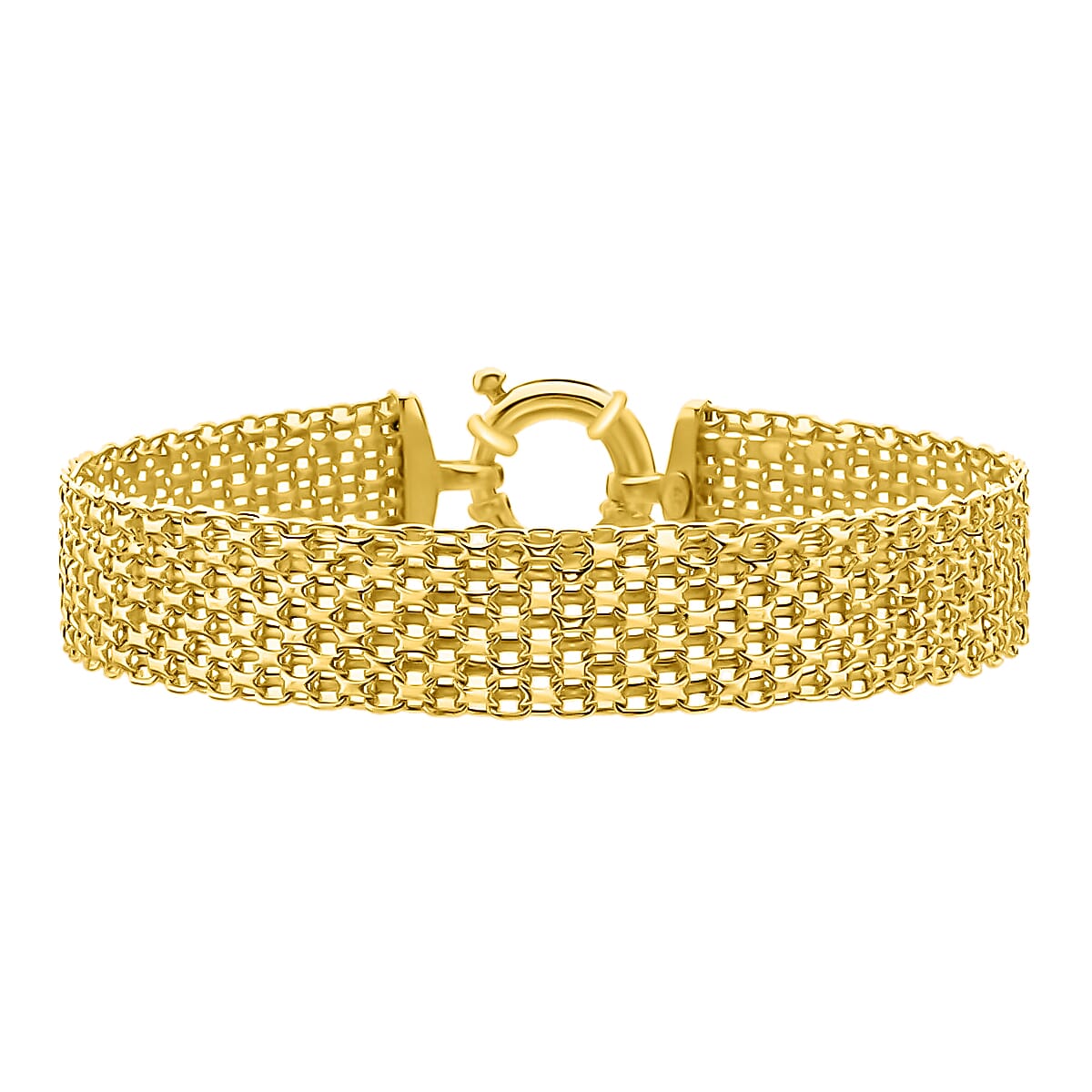 Hatton Garden Closeout - 9K Yellow Gold Bismark Bracelet (Size - 7.5) 8.00 Gms