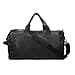 Genuine Leather Solid Travel Bag (Size 51x25x25 cm) - Black