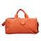 Vicenza CloseOut - 100% Genuine Leather Luggage Duffle Bag - Coral