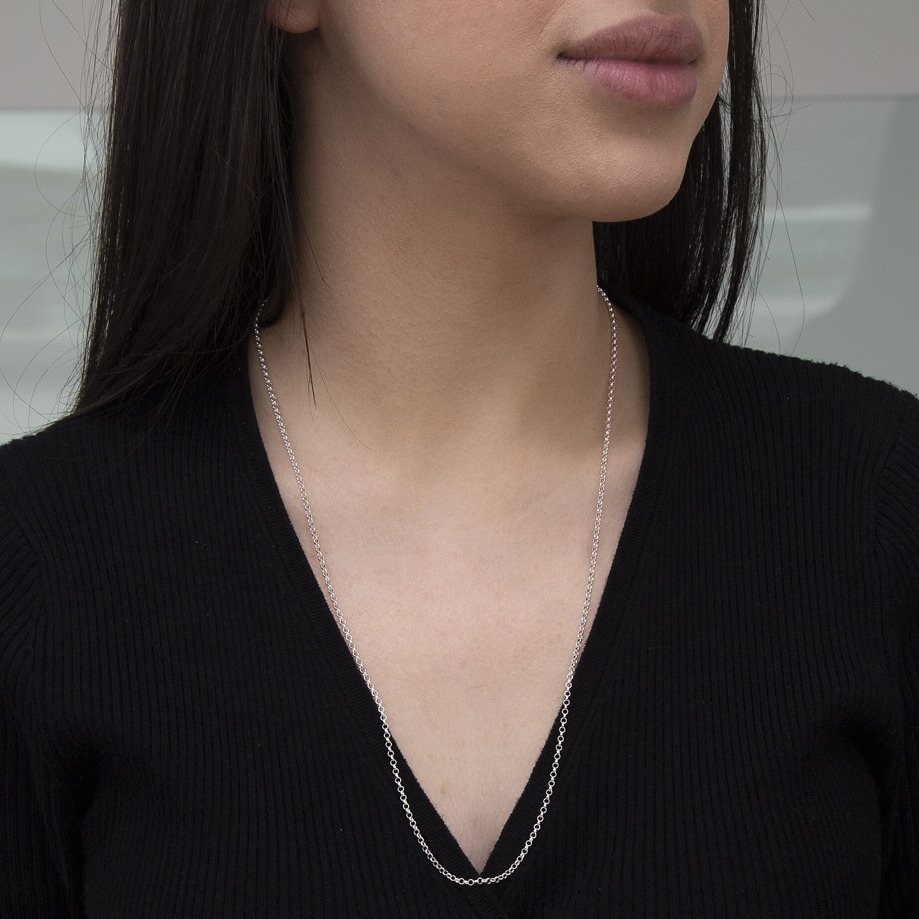 Sterling Silver Chain (Size - 24)