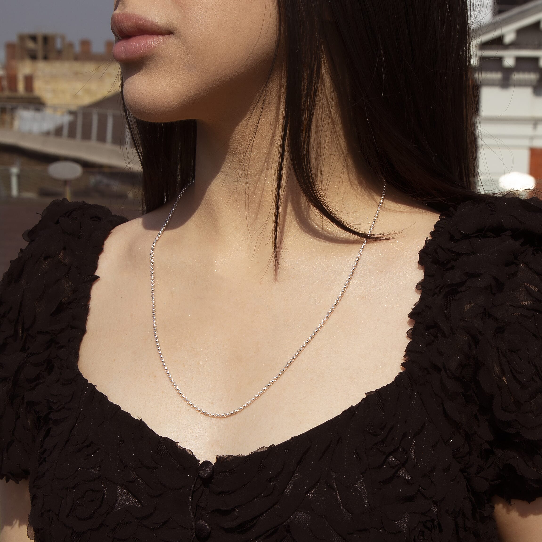 Sterling Silver Chain (Size - 22),  Silver Wt. 6.3 Gms