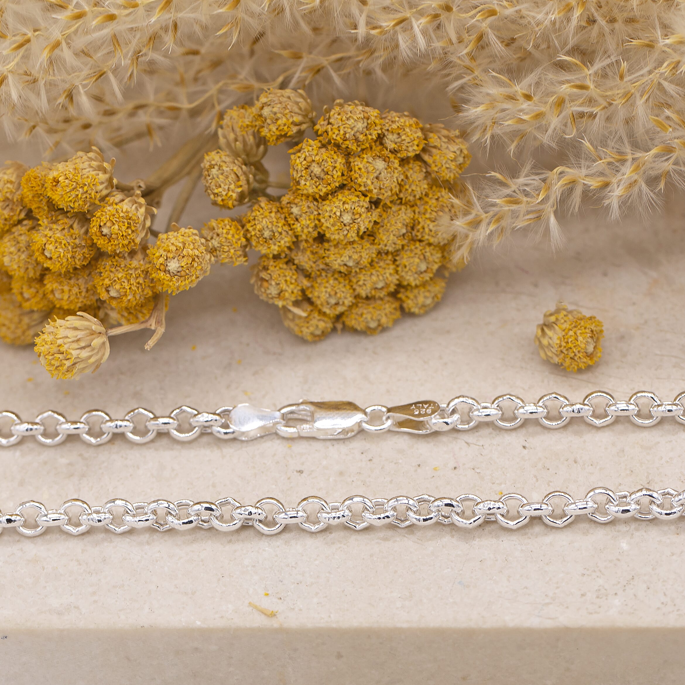 Sterling Silver Chain (Size - 20),  Silver Wt. 9.6 Gms