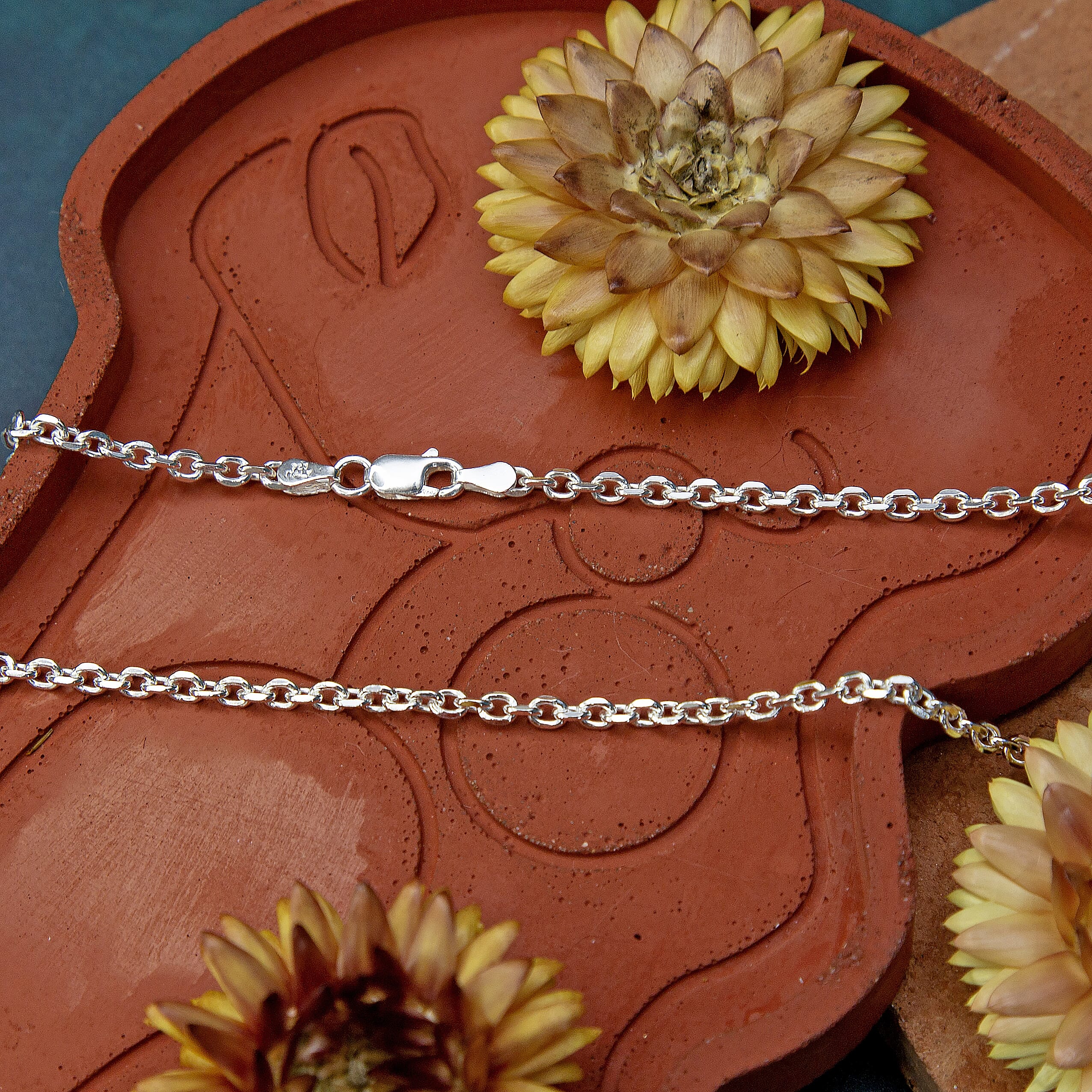 Sterling Silver Chain (Size - 22),  Silver Wt. 10.2 Gms