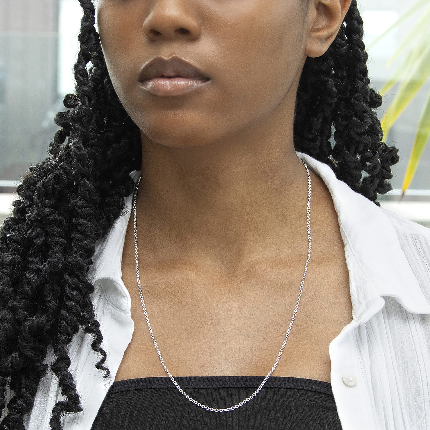 Sterling Silver Chain (Size - 24)