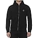 19V69 ITALIA by Alessandro Versace Hooded Zip Front Sweatshirt (Size L) - Black