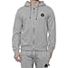 19V69 ITALIA by Alessandro Versace Hooded Zip Front Sweatshirt (Size L) - Grey