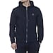 19V69 ITALIA by Alessandro Versace Hooded Zip Front Sweatshirt (Size L) - Navy