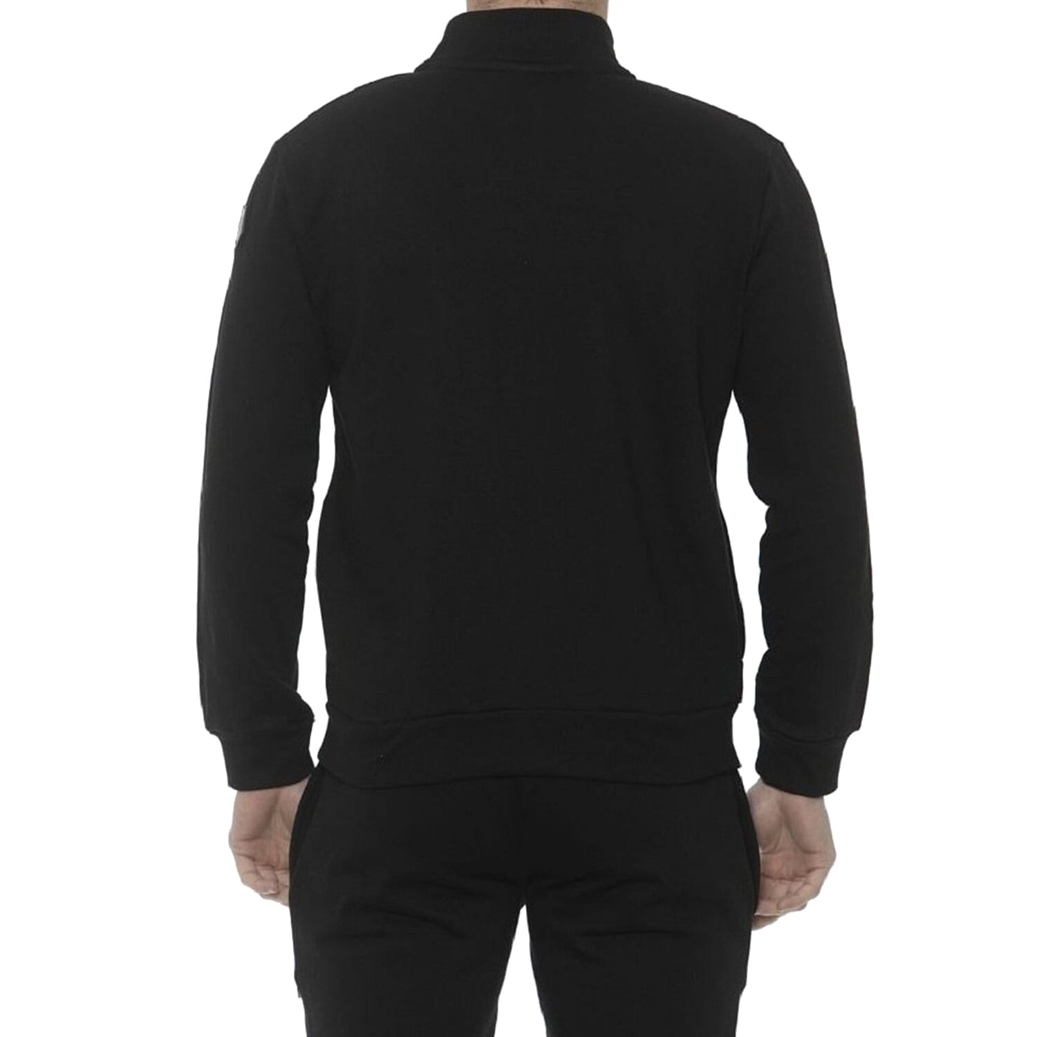 19V69 ITALIA by Alessandro Versace Zip Front Sweatshirt - Black