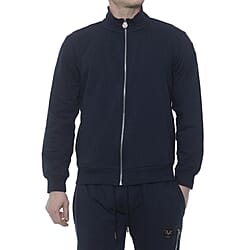 19V69 ITALIA by Alessandro Versace Zip Front Sweatshirt - Black