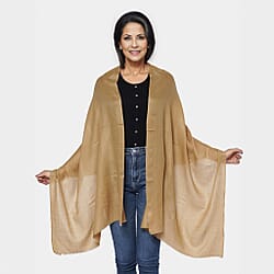 La Marey 100% Cashmere Wool Dark Gray Scarf