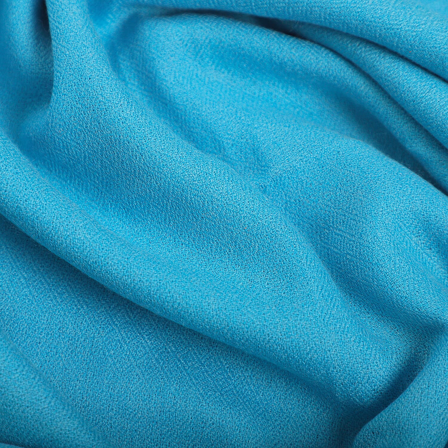 LA MAREY Cashmere Woollen Scarf (Size - 190x70 Cm) -Turquoise