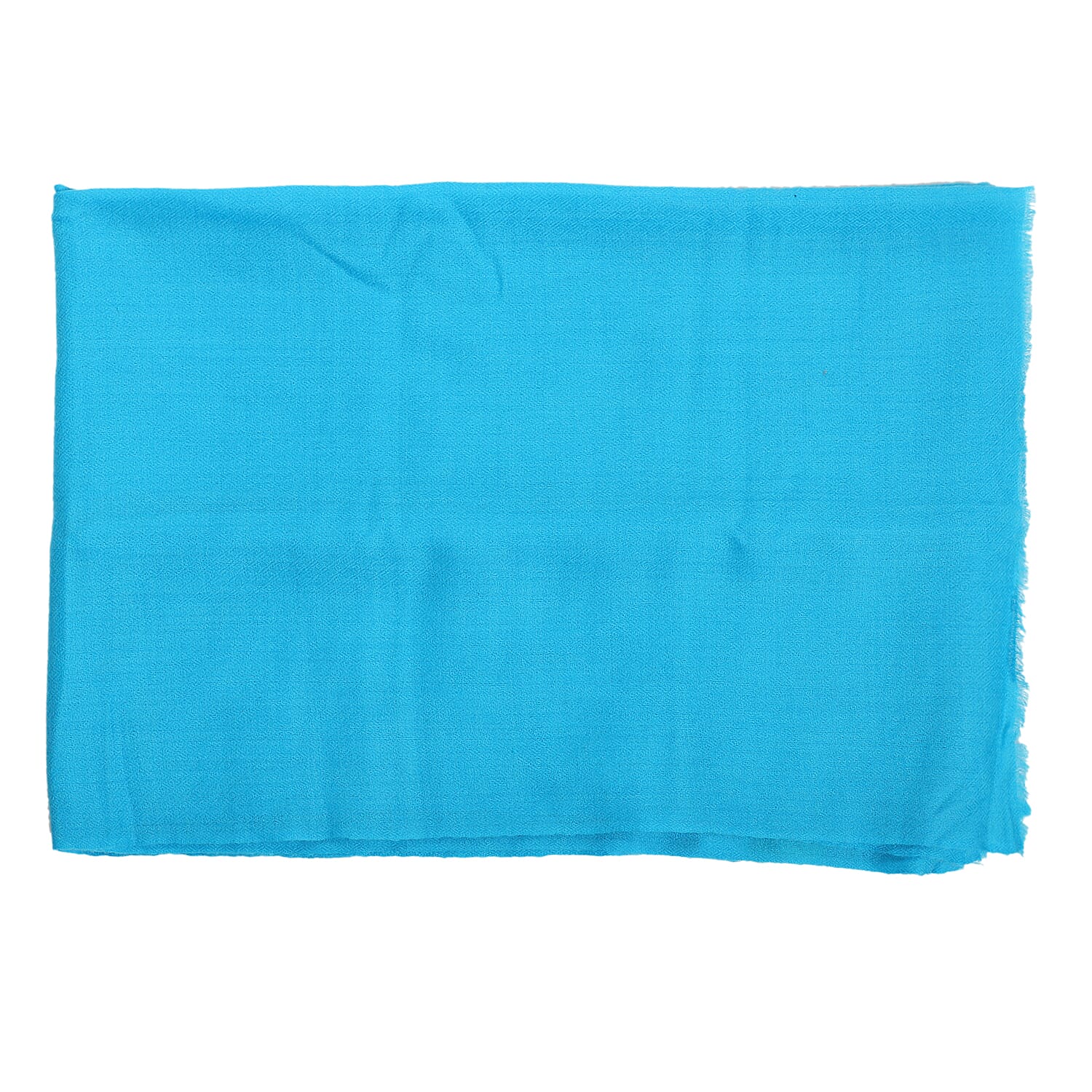 LA MAREY Cashmere Woollen Scarf (Size - 190x70 Cm) -Turquoise