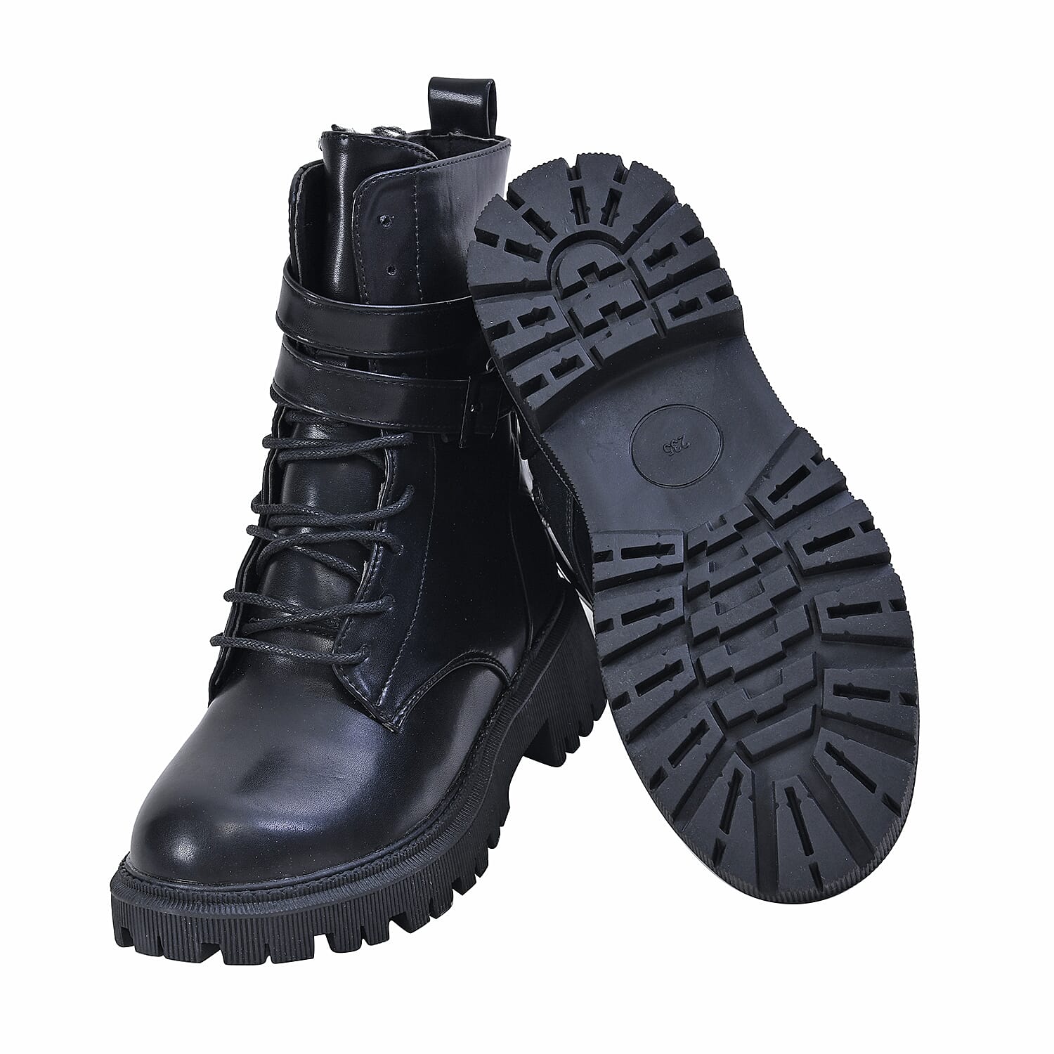 LA MAREY Womens boots Upper  PU Lining  Cotton shoe sole TPR