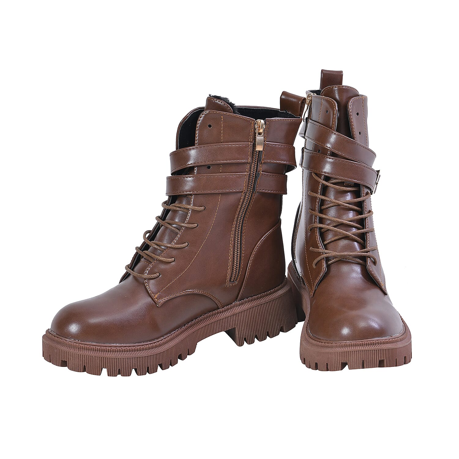 LA MAREY Womens boots Upper  PU Lining  Cotton shoe sole TPR