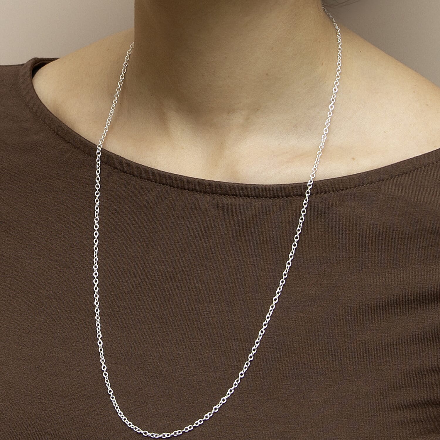 Sterling Silver Chain (Size - 24)