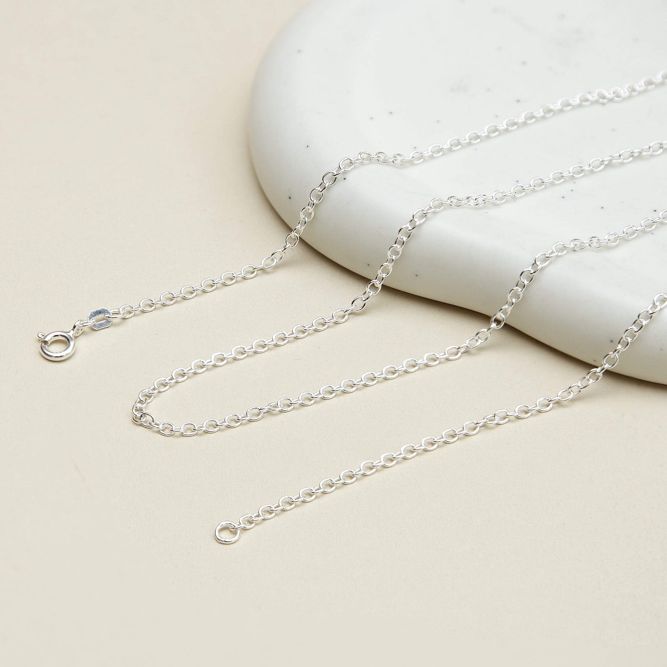 Sterling Silver Chain (Size - 24)