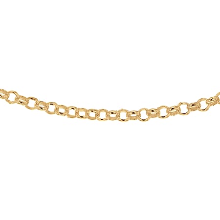 Sterling Silver Yellow Gold Plated Belcher Chain 20 Inch Sterling Silver Yellow Gold Plated Belcher Chain 20 Inch