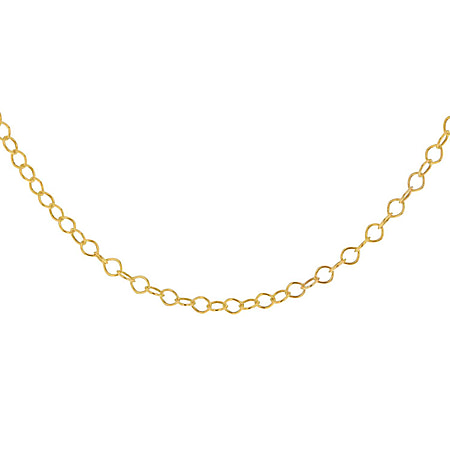 Sterling Silver Yellow Gold Plated 30 Belcher Chain 16 Inch