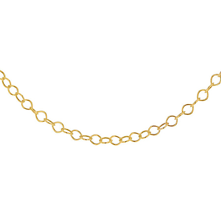 Sterling Silver Yellow Gold Plated 30 Belcher Chain 18 Inch