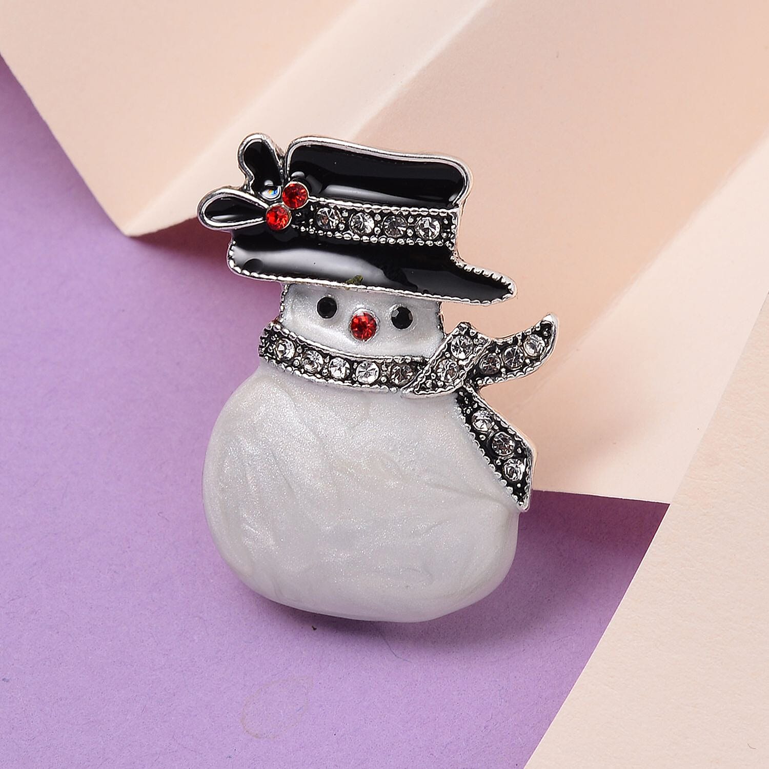 Multi Color Crystal  Brooch 0.01 pc  0.010  Ct.