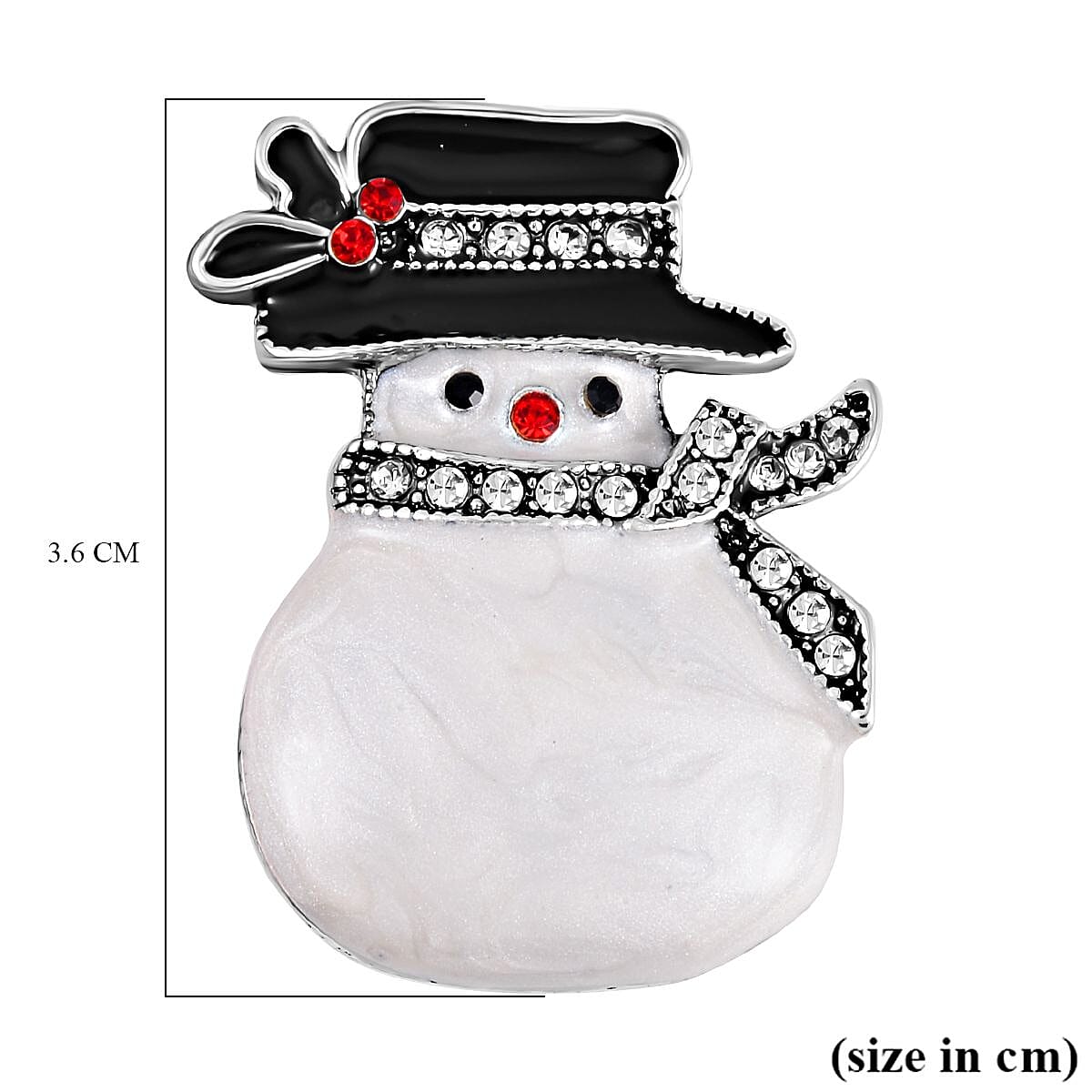 Multi Color Crystal  Brooch 0.01 pc  0.010  Ct.