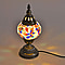 Classic Handcrafted Hemispherical Mosiac Table Sconce Lamp - White