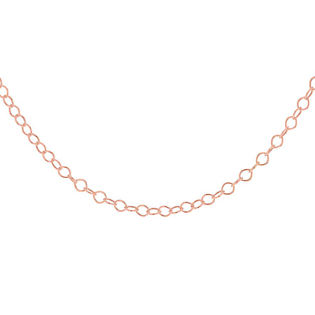 Sterling Silver Rose Gold Plated 30 Belcher Chain 16 Inch