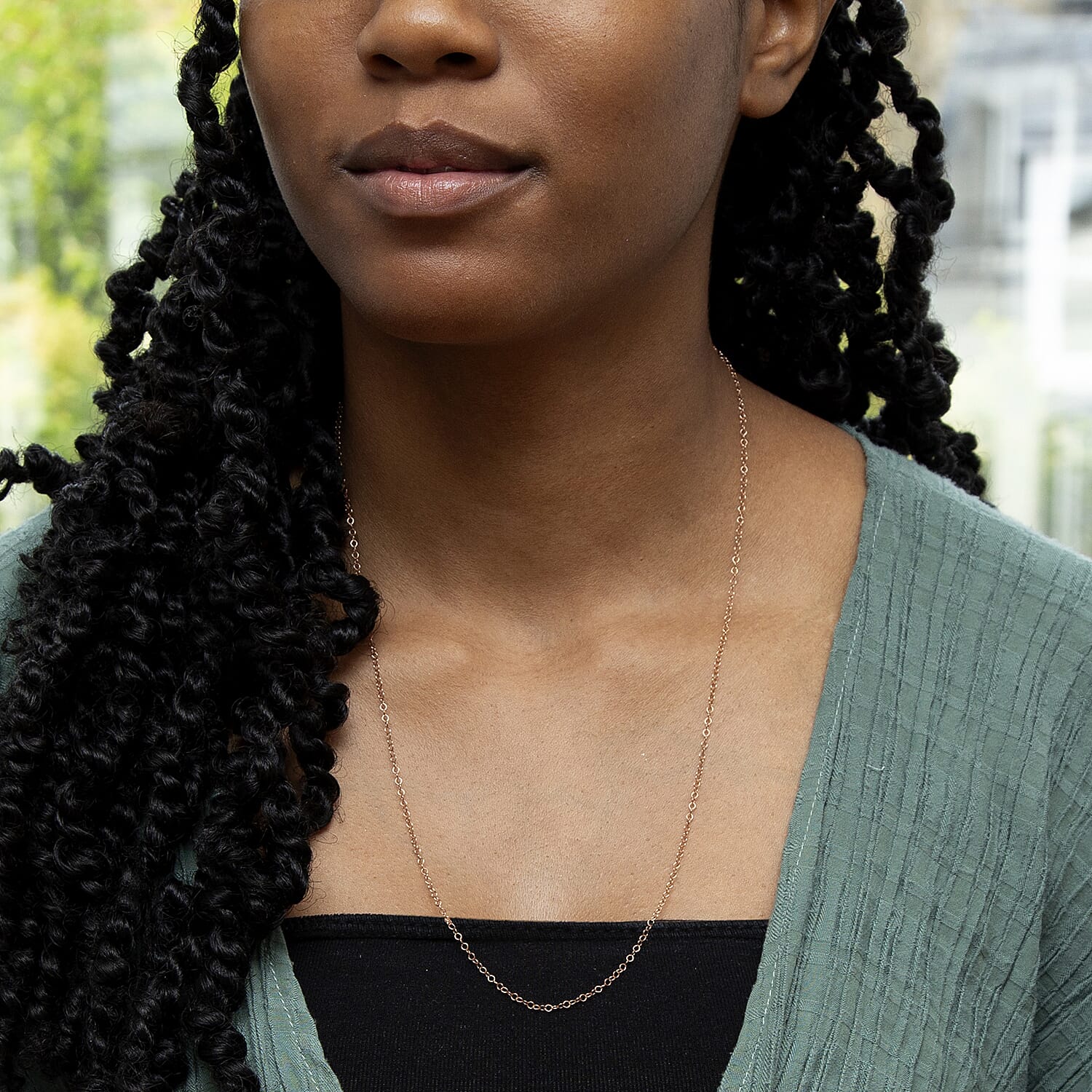 Sterling Silver Chain (Size - 24)