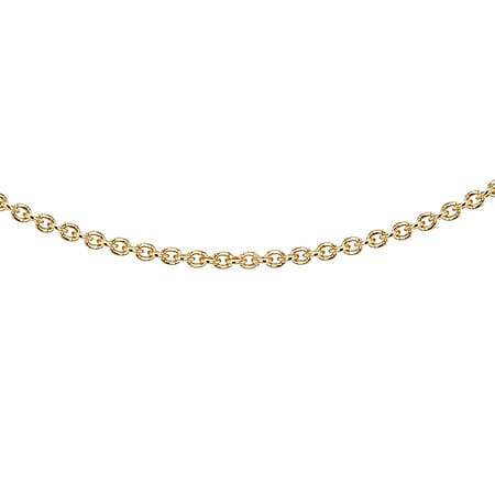 Sterling Silver Yellow Gold Plated Belcher Chain 16 Inch Sterling Silver Yellow Gold Plated Belcher Chain 16 Inch