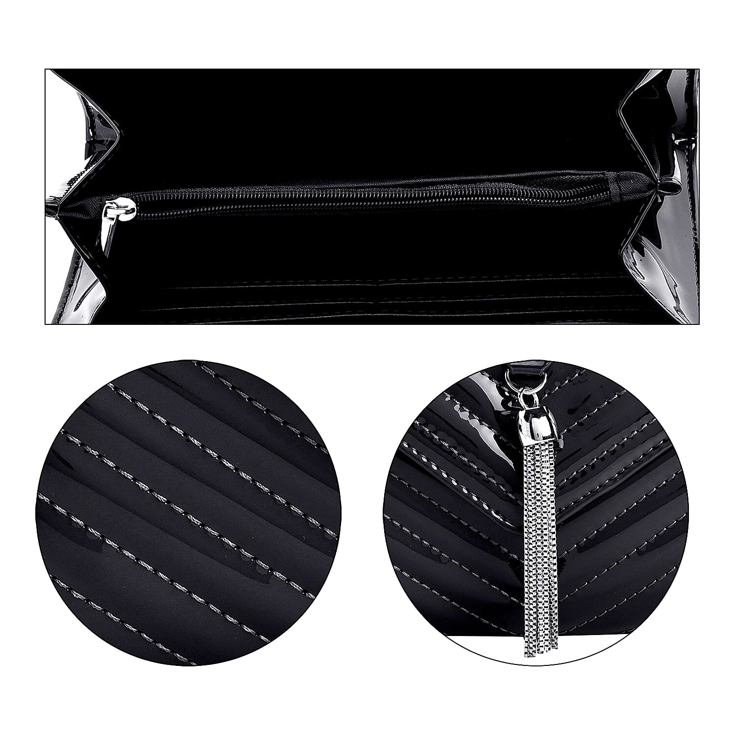 PU Quilted Crossbody Bag - Fuchsia