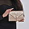 PU V-shaped Quilted Design Crossbody Bag