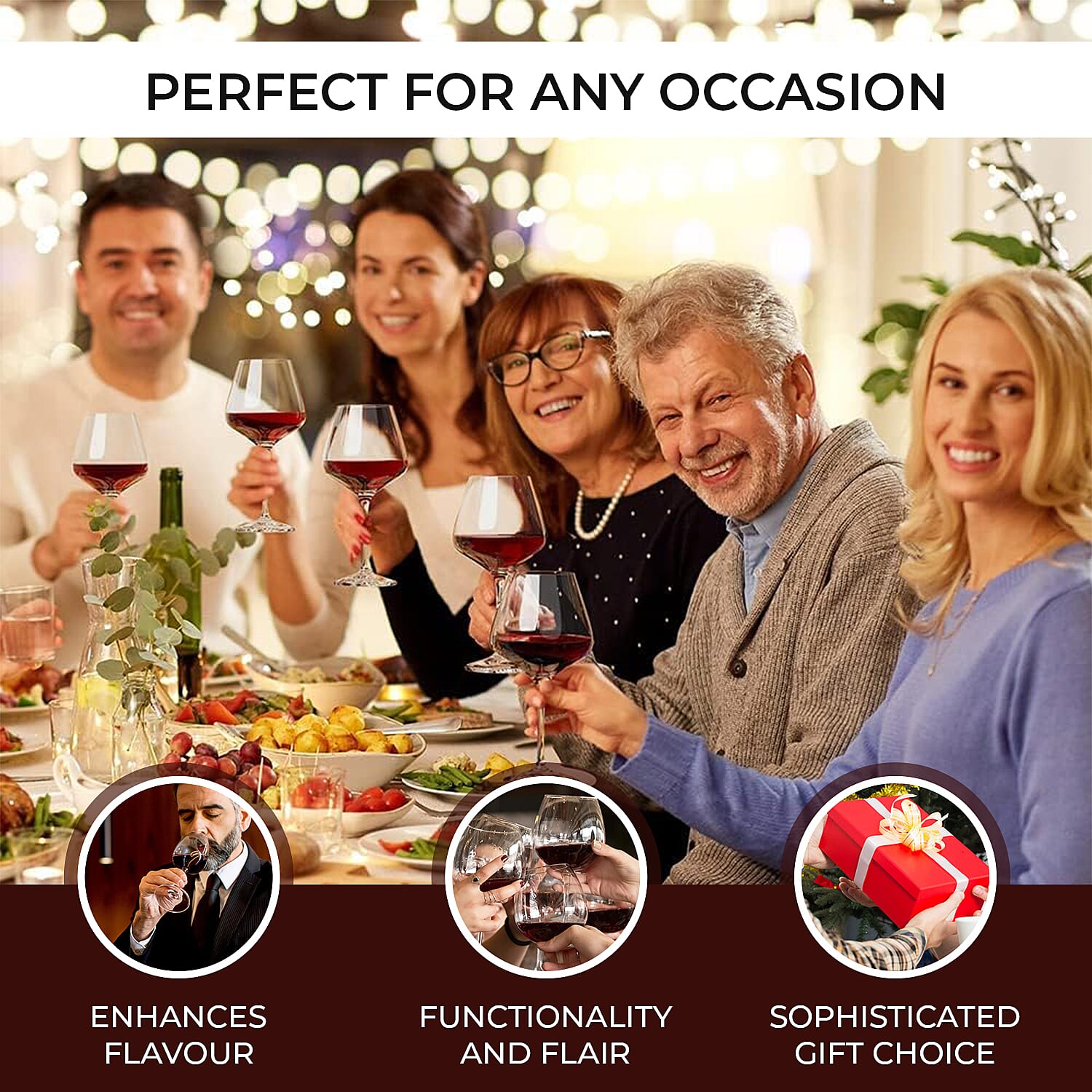 Set of 4 - Moods Red Wine Glasses (450 mlx4)