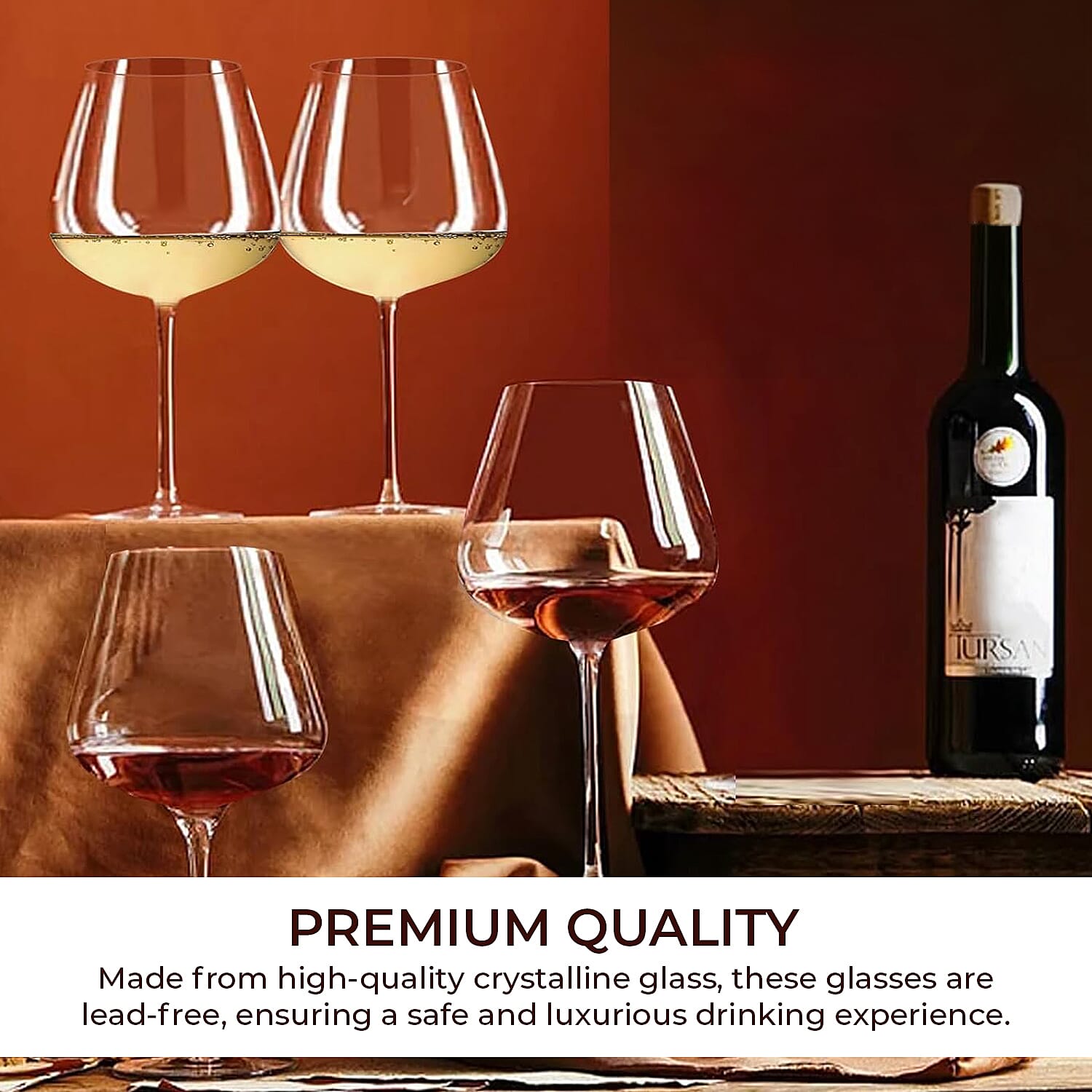 Set of 4 - Moods Red Wine Glasses (450 mlx4)