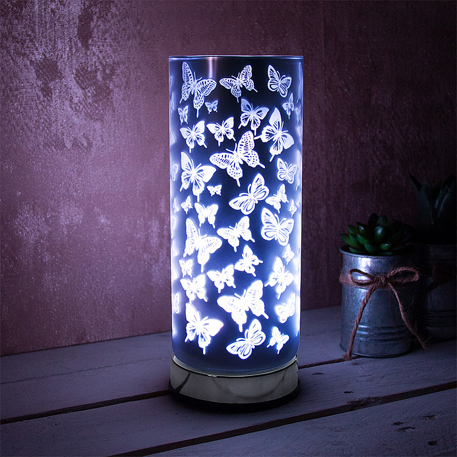 Closeout Deal - Desire Mystic Butterfly Pattern Colour Changing Aroma Lamp