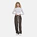 Corduroy Trousers with Elastic Waistband and Adjustable Drawstring