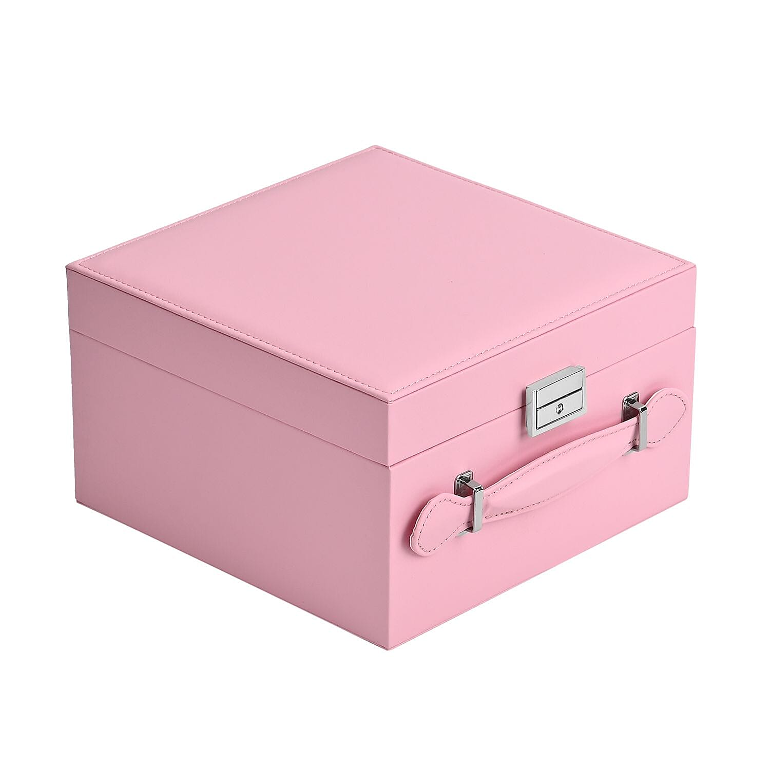 LIQUIDATION DEAL - Multi-Purpose Vanity Box with LED Mirror - Pink