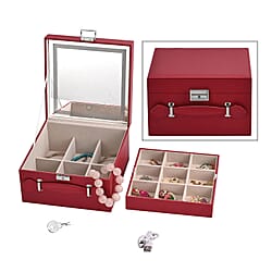 LIQUIDATION DEAL - Multi-Purpose Vanity Box with LED Mirror - Pink