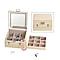 LIQUIDATION DEAL - Multi-Purpose Vanity Box with LED Mirror - Cream