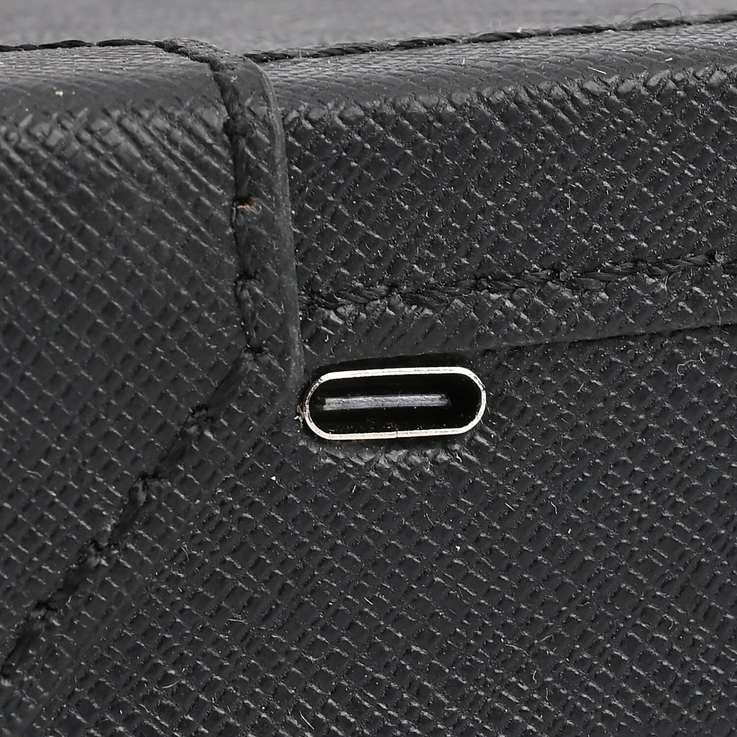 LED Light Mirror Jewellery, Watch or Beauty Vanity Box (Size 24x16x10 cm) - Black