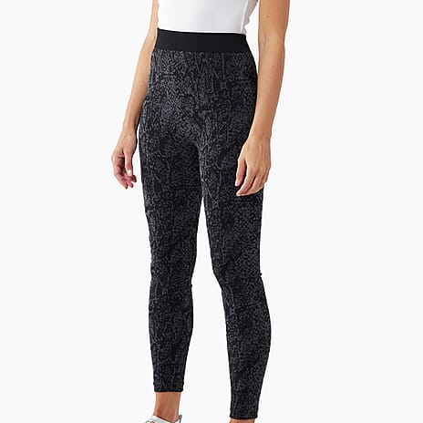 Nova Of London Fleece Lined Leggings Leggings (One Size 8-20) - Black