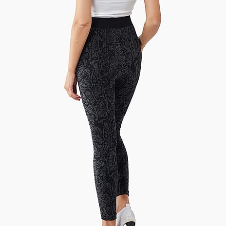 Nova Of London Fleece Lined Leggings Leggings (One Size 8-20) - Black