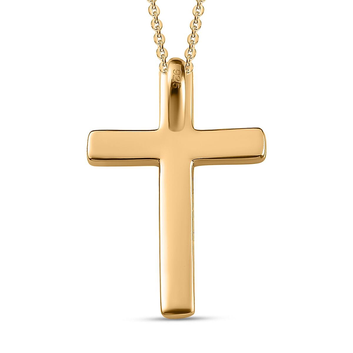 Cross Pendant in 18K Vermeil Yellow Gold Plated Sterling Silver Cross Pendant in 18K Vermeil Yellow Gold Plated Sterling Silver