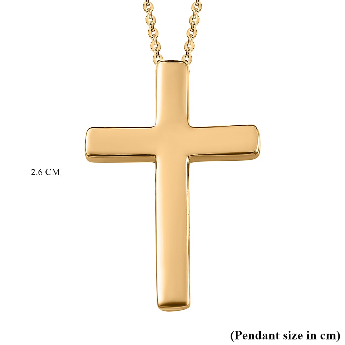 Cross Pendant in 18K Vermeil Yellow Gold Plated Sterling Silver Cross Pendant in 18K Vermeil Yellow Gold Plated Sterling Silver