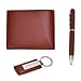 3 Piece Set of Gift Boxes For Men (Ballpoint Pen - Keychain - Wallet) - Black