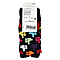 Branded Close Out - 4 Pairs  - Organic Combed Cotton -  Fruit, Dot & Thumb Pattern Socks - Size 7-11