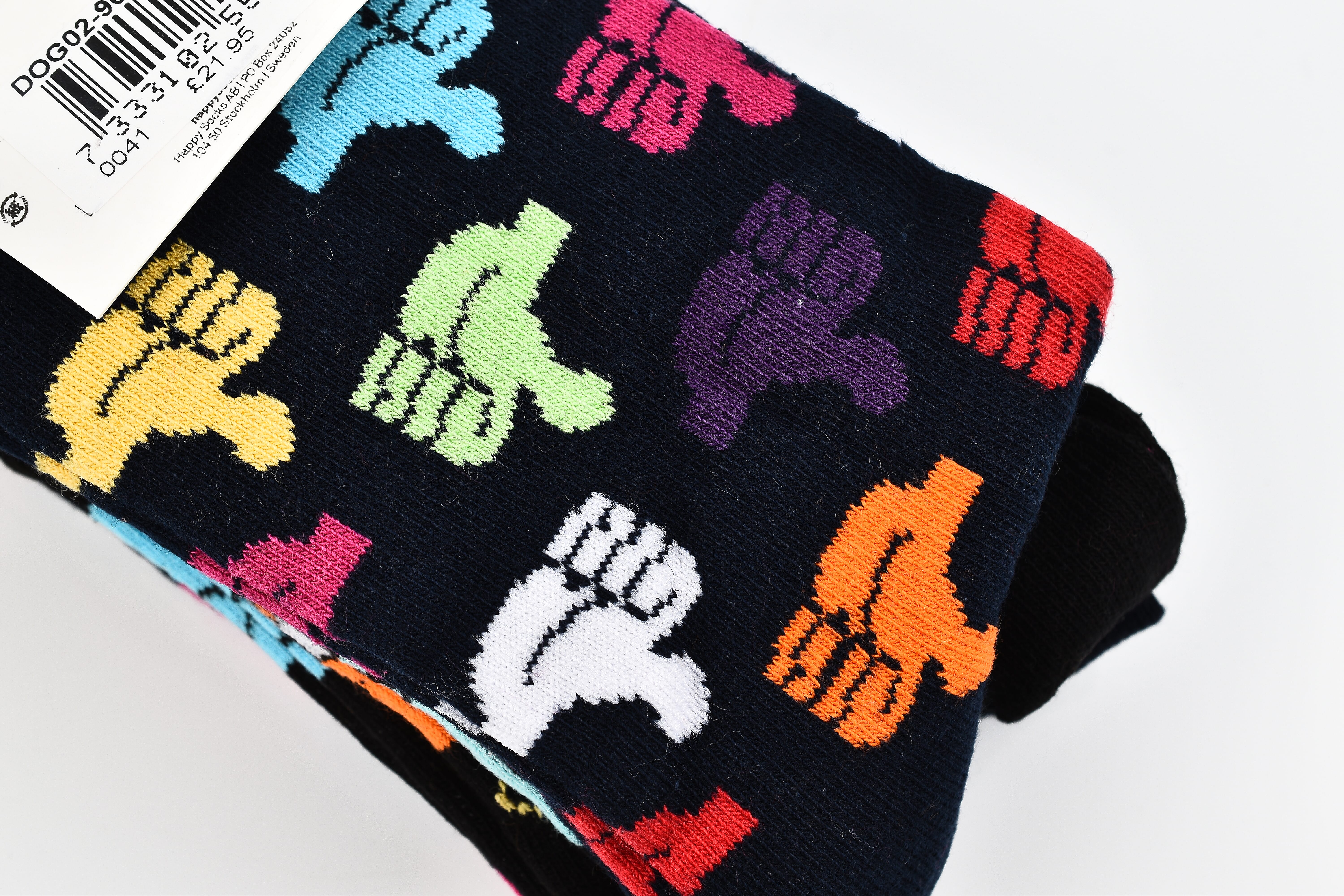 Branded Close Out - 4 Pairs - Organic Combed Cotton - Animal  and Dots Pattern Socks