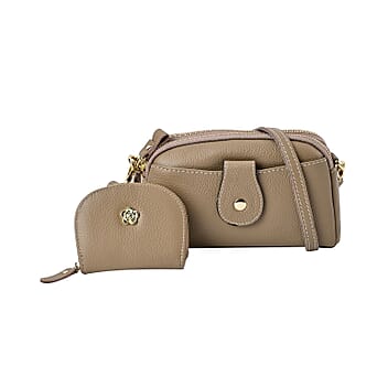 https://tjcuk.sirv.com/Products/76/1/7617215/Leather-Solid-Crossbody-Bag-Size-19x5x12-cm-Khaki-Black_7617215.jpg?w=342&h=342
