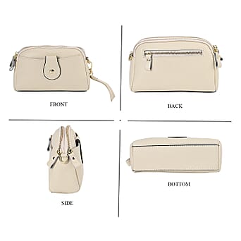https://tjcuk.sirv.com/Products/76/1/7617216/Leather-Solid-Crossbody-Bag-Size-19x5x12-cm-Cream-Black_7617216_2.jpg?w=342&h=342