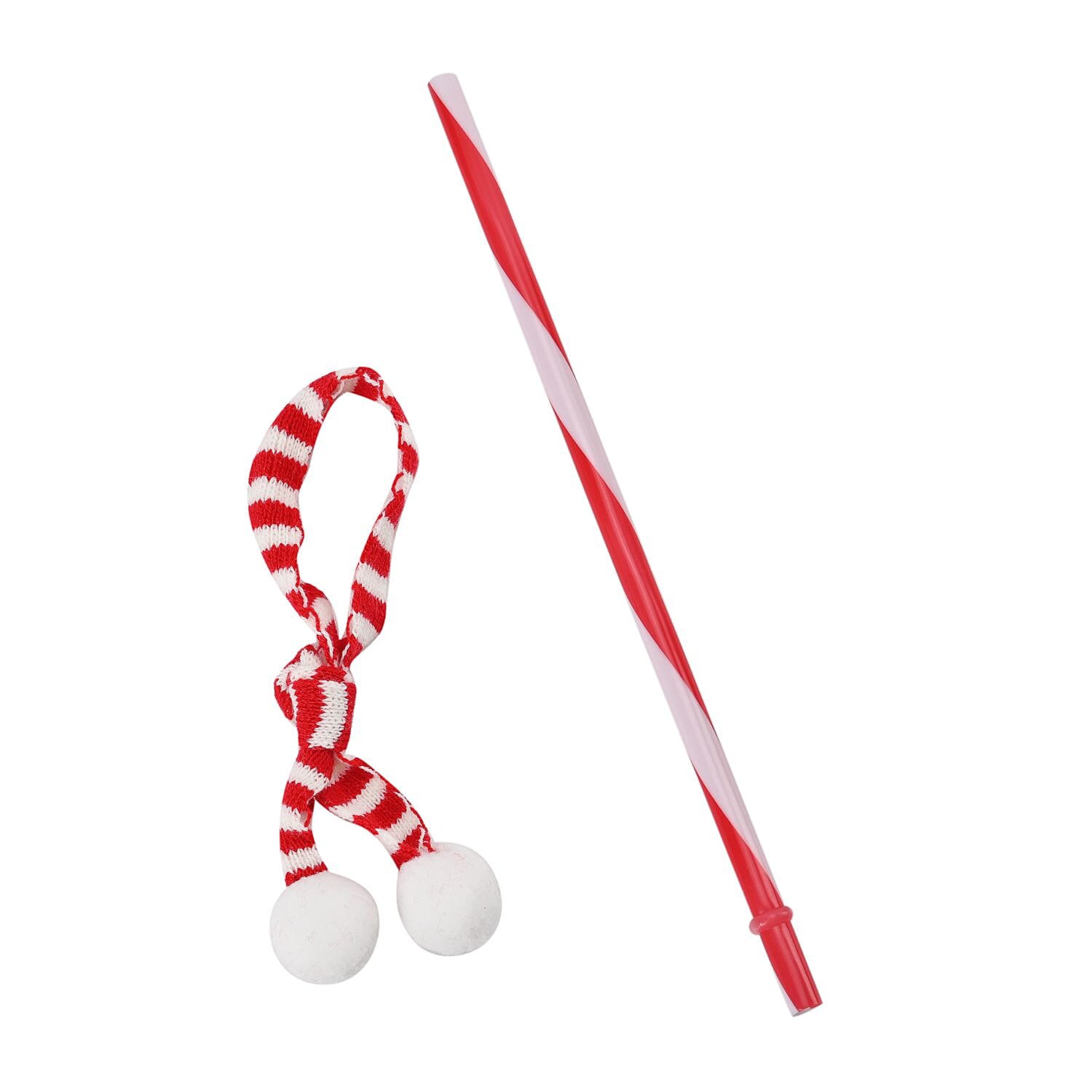 Set of 2 Insulated Christmas Mug with Lid - Straw - Santa and Rabbit